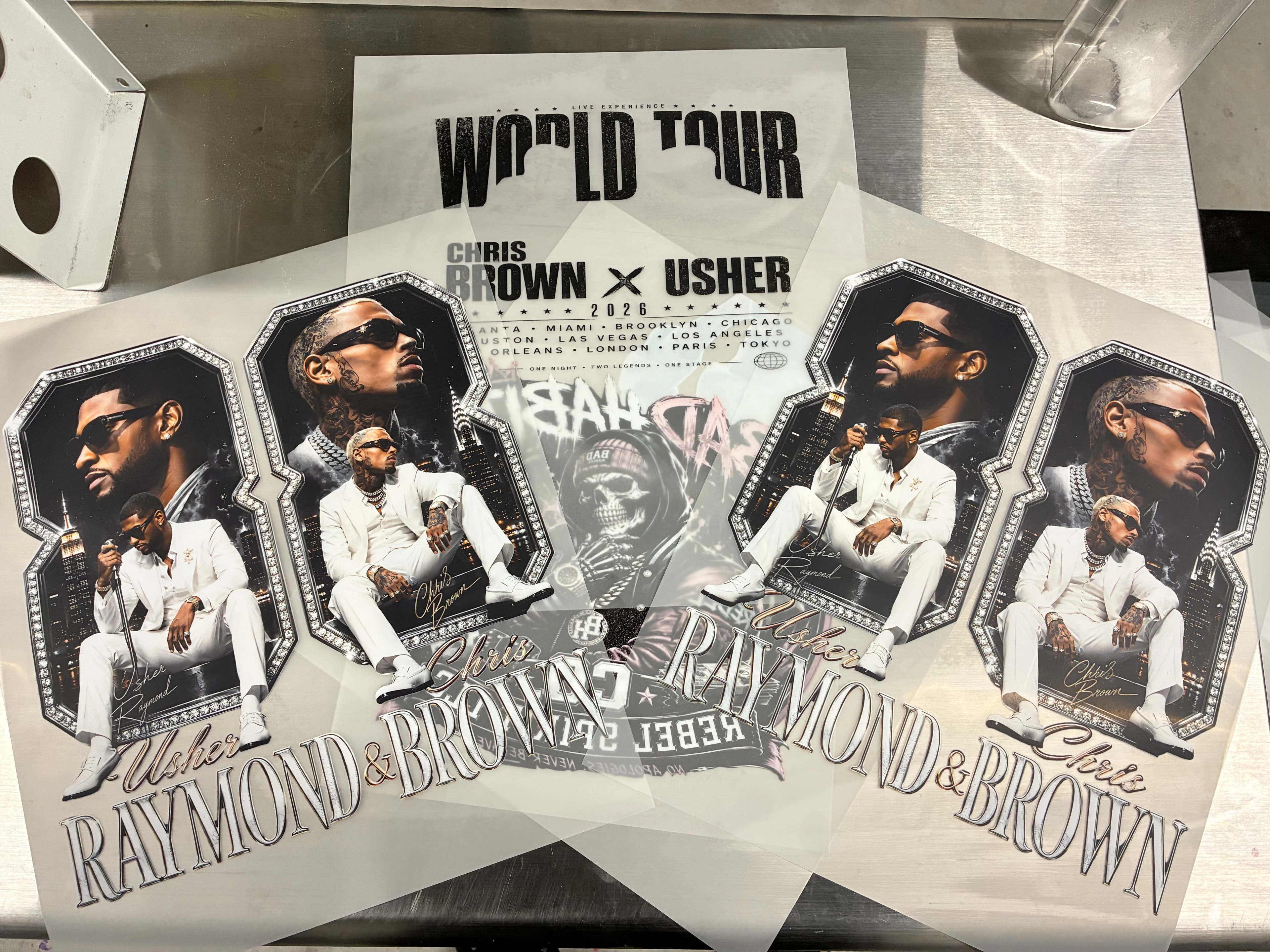 Tour merchandise DTF transfer